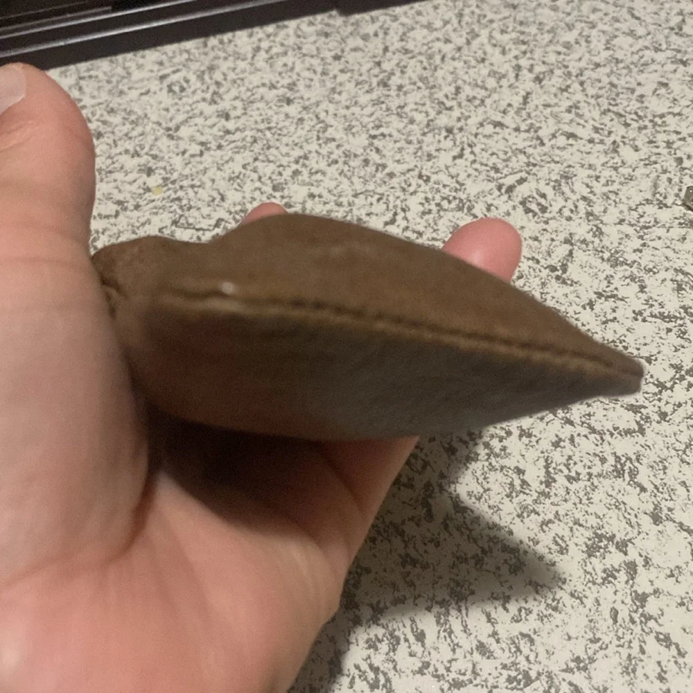 Vintage leather coin pouch
